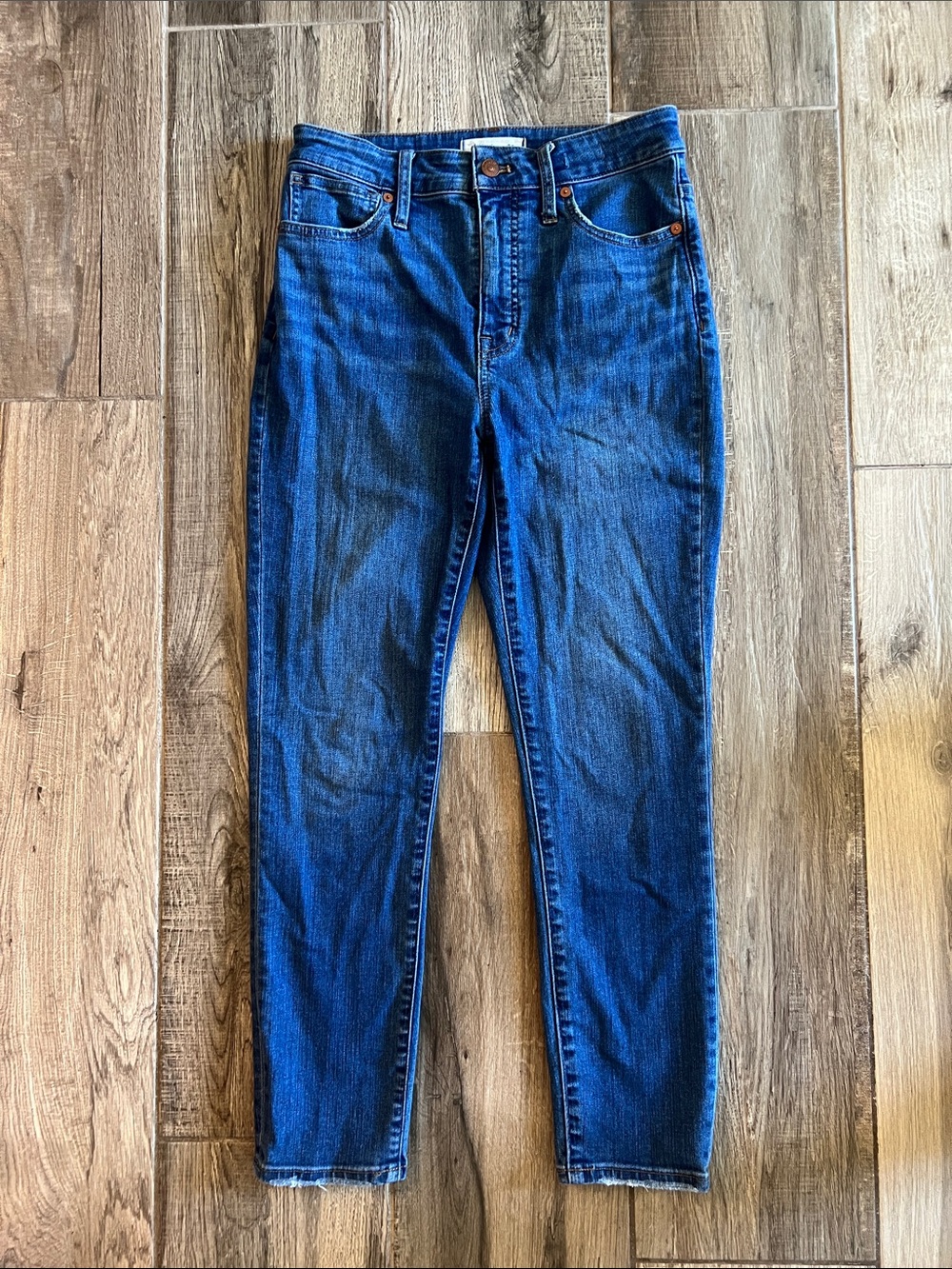 Madewell Curvy High-Rise Skinny Crop Jeans 25